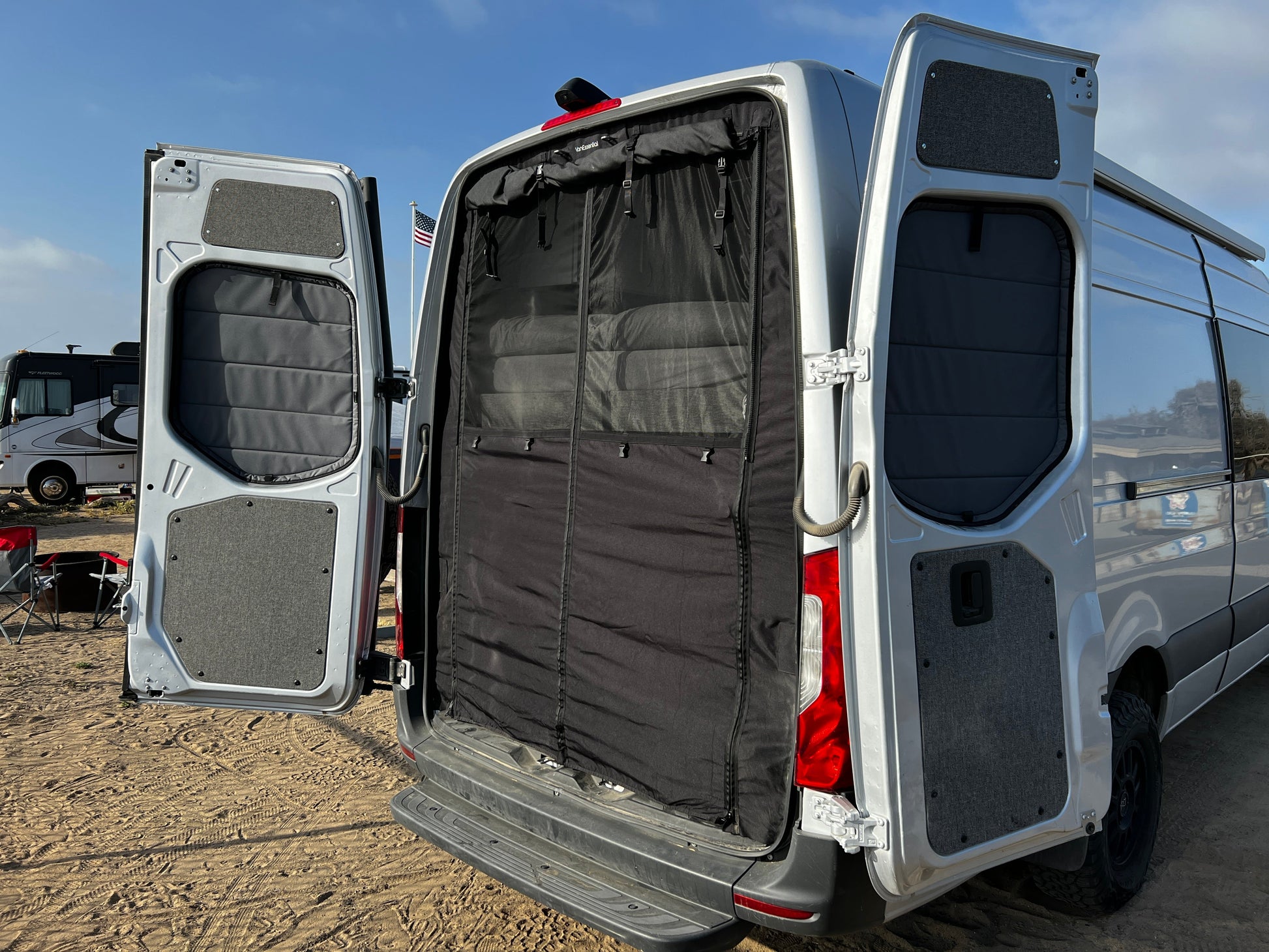 VanEssential Mercedes Sprinter Bug Screen - Rear Doors