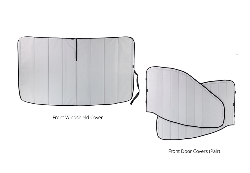 VanEssential Ford Transit Front Cab Window Covers Kit
