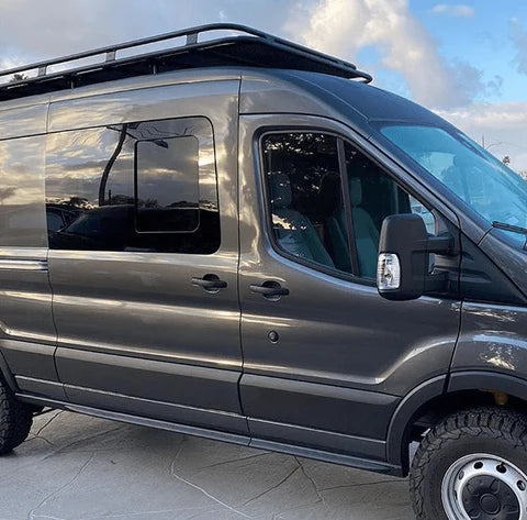 AM Auto - Ford Transit - Passenger Side - Forward Window - Half Slider w/ Screen