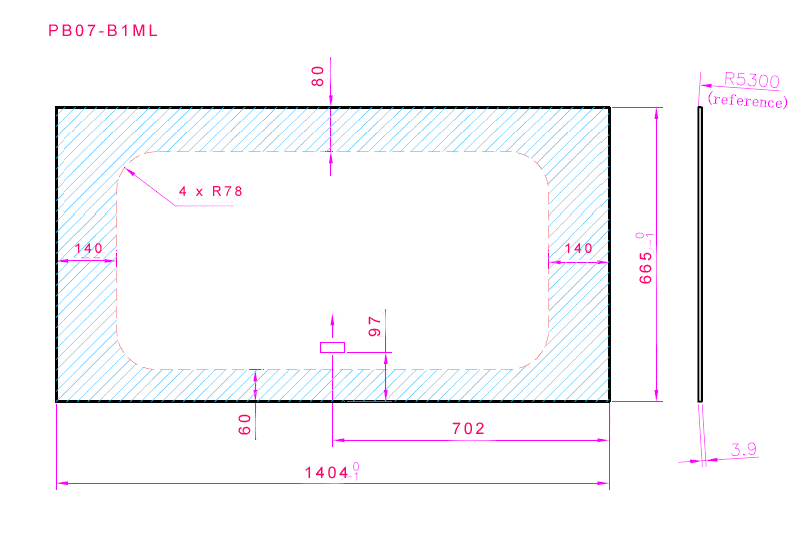 AM Auto - Promaster - Driver & Passenger Side - Forward Window - Fixed Glass
