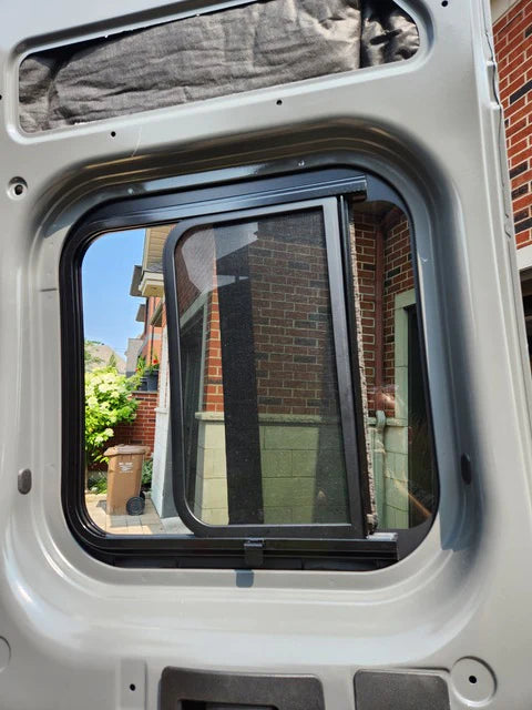 AM Auto - Promaster - Rear Door Driver Side Window - Half Slider w/ Screen