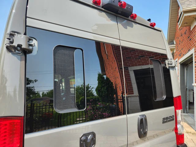 AM Auto - Promaster - Rear Door Driver Side Window - Half Slider w/ Screen