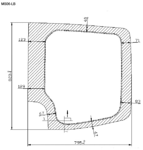 AM Auto - Sprinter 2007-2018 - Rear Door Driver Side Window - Fixed Glass