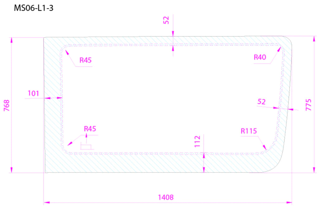 AM Auto - Sprinter - Driver Side - Forward Window - Fixed Glass