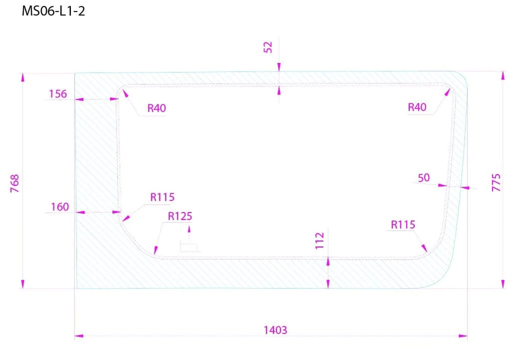 AM Auto - Sprinter - Driver Side - Forward Window - Fixed Glass - Driver Side Sliding Door