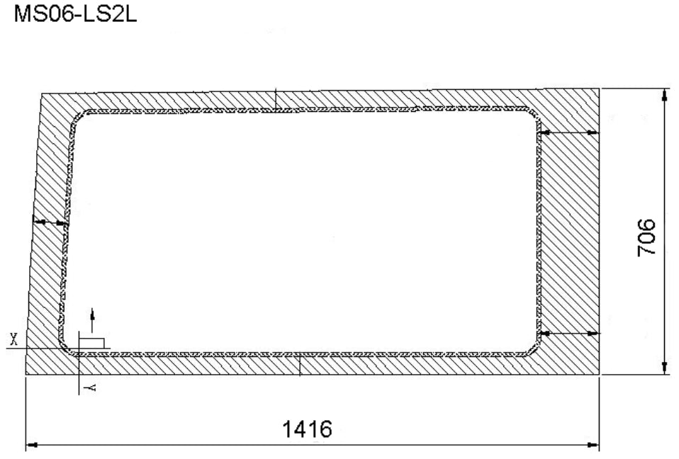 AM Auto - Sprinter - Driver Side - Middle Window - Fixed Glass - 170" & 170" EXT WB w/ Driver Side Sliding Door