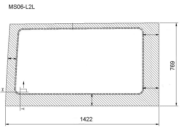 AM Auto - Sprinter - Driver Side - Middle Window - Fixed Glass - 170" & 170" EXT WB