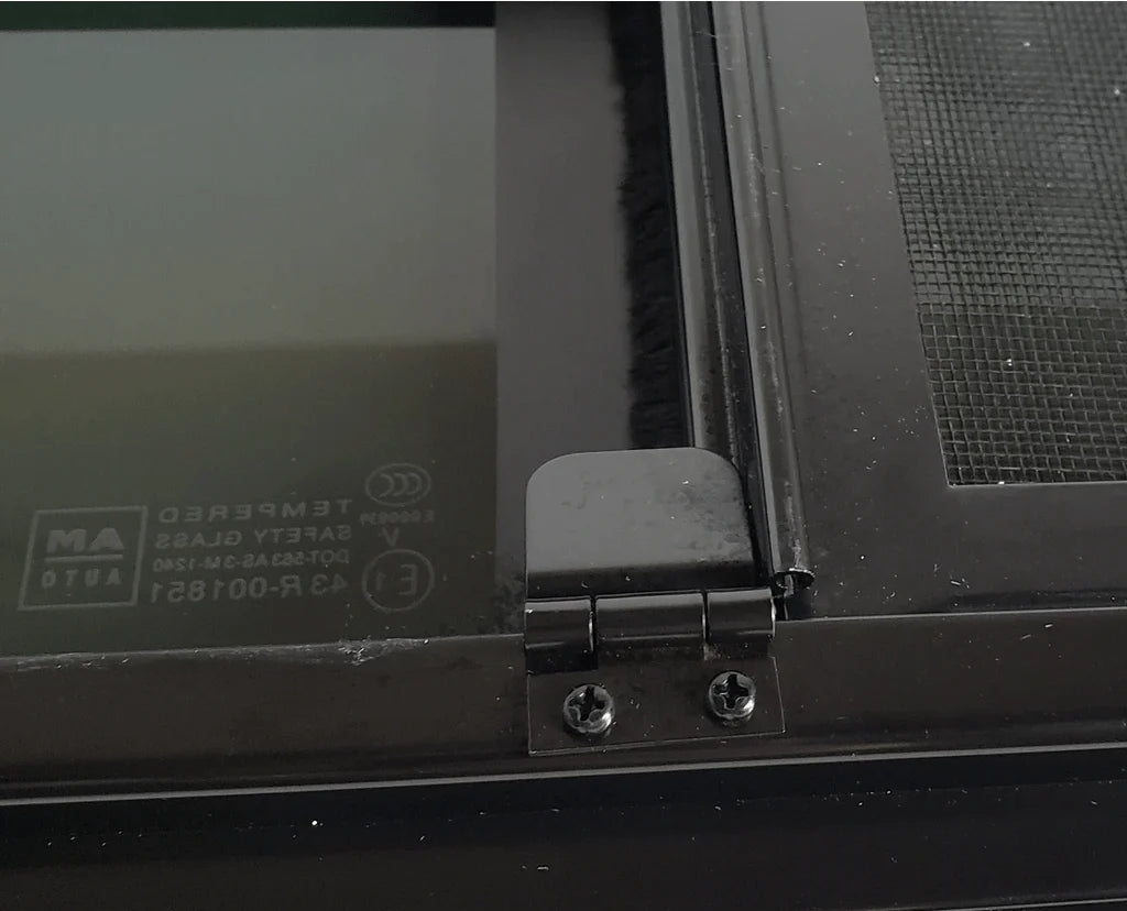 AM Auto - Sprinter - Driver Side - Rear Window - Half Slider w/ Screen - 144" WB w/ Driver Side Sliding Door