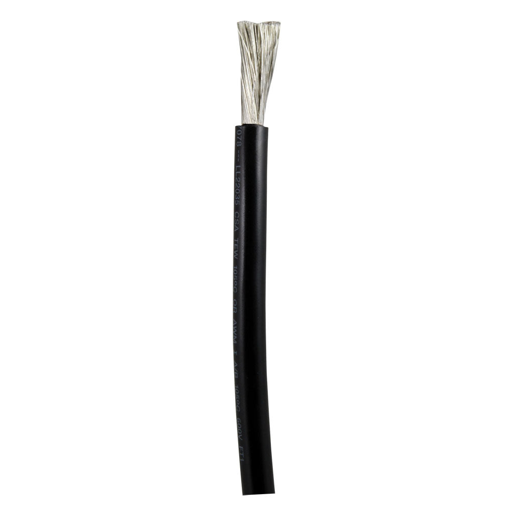 Ancor 6 AWG Marine Grade Tinned Copper Cable - Black - By The Foot