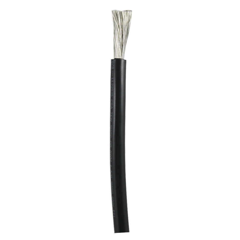Ancor 1/0 AWG Marine Grade Tinned Copper Cable - Black - By The Foot