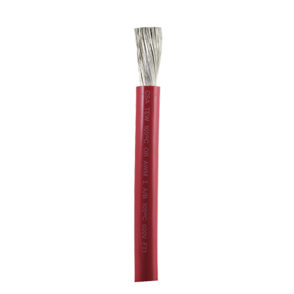 Ancor 2/0 AWG Marine Grade Tinned Copper Cable - Red - By The Foot