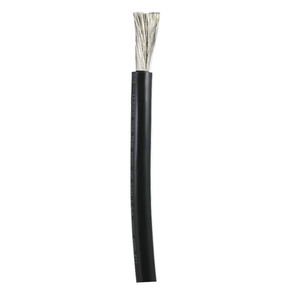 Ancor 4/0 AWG Marine Grade Tinned Copper Cable - Black - By The Foot