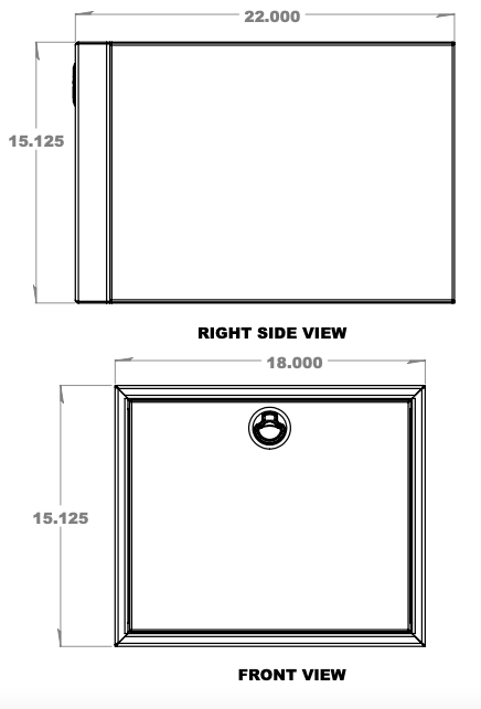 Van Wife Components - 18" Single Drawer Base Cabinet
