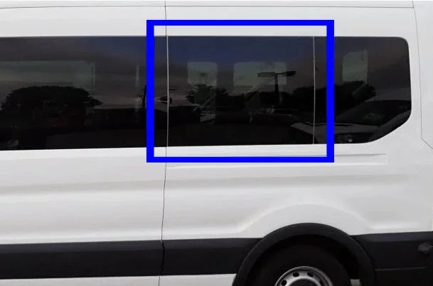 AM Auto - Ford Transit - Driver Side - Middle Window - Fixed Glass - 148" & 148" EXT WB