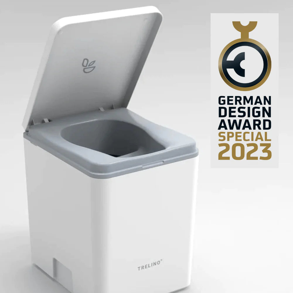 Trelino Evo L Portable Composting Toilet (White or Dark Gray)
