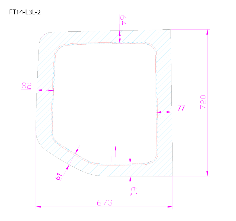 AM Auto - Ford Transit - Driver Side - Rear Window - Fixed Glass - 148" WB