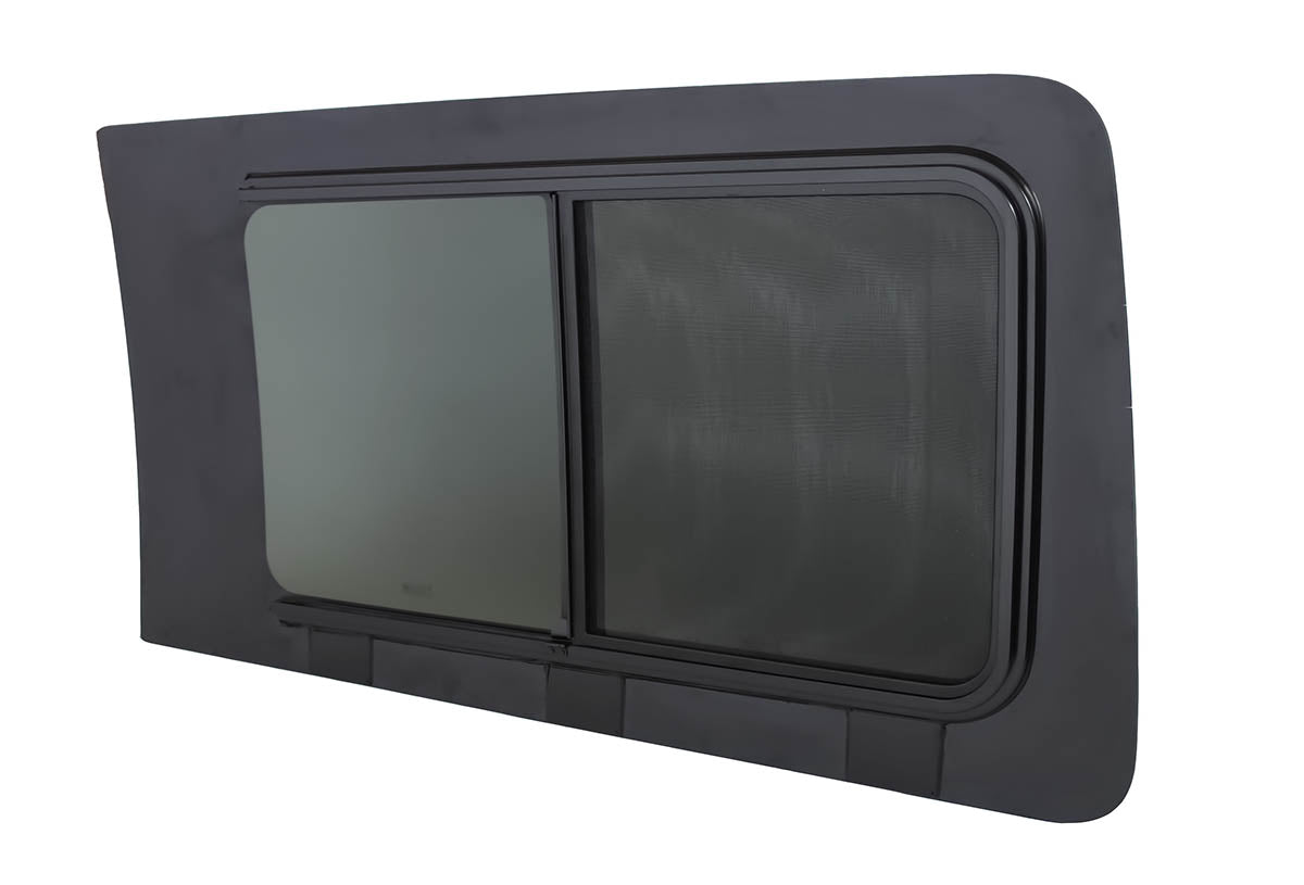 AM Auto - Ford Transit - Driver Side - Forward Window - Half Slider w/ Screen