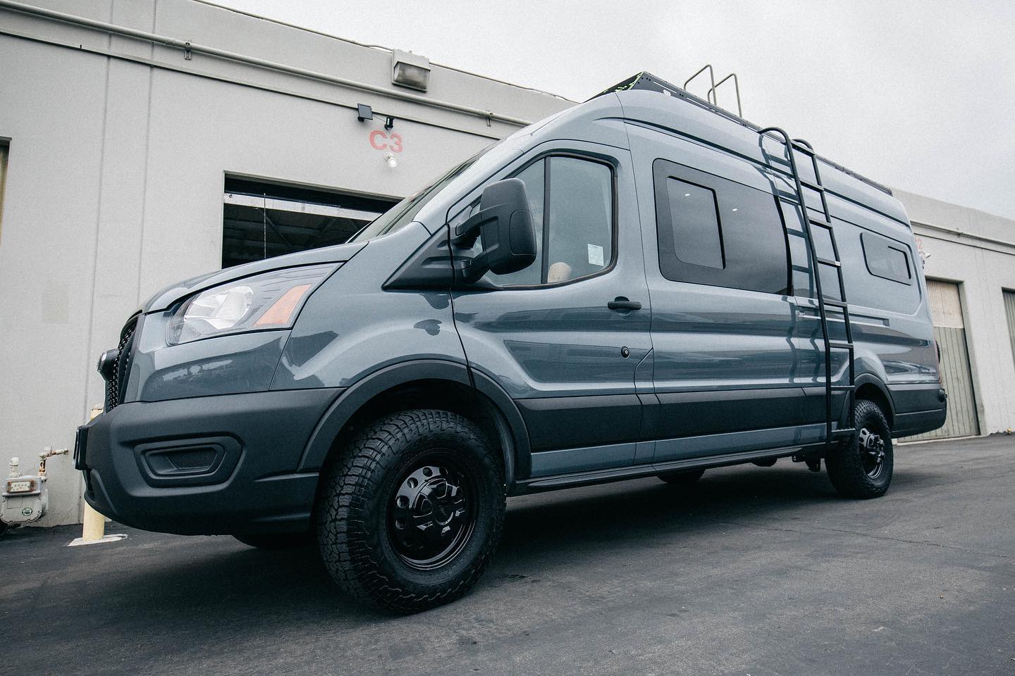 AM Auto - Ford Transit - Driver Side - Forward Window - Half Slider w/ Screen