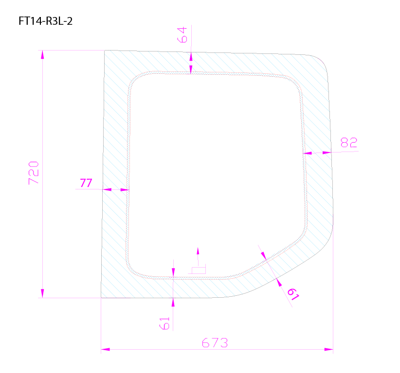 AM Auto - Ford Transit - Passenger Side - Rear Window - Fixed Glass - 148" WB