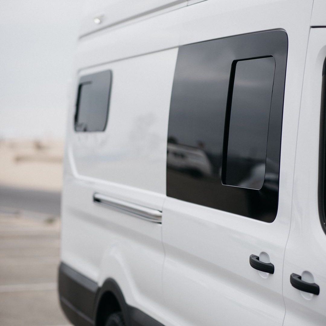 AM Auto - Ford Transit - Passenger Side - Forward Window - Half Slider w/ Screen