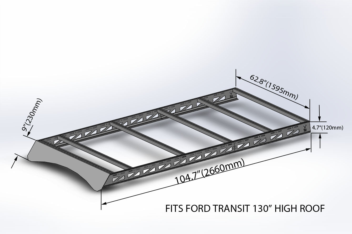 Tec Vanlife Modular Roof Rack - Ford Transit