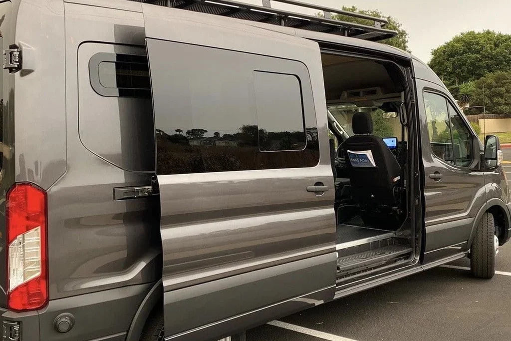 AM Auto - Ford Transit - Passenger Side - Forward Window - Half Slider w/ Screen