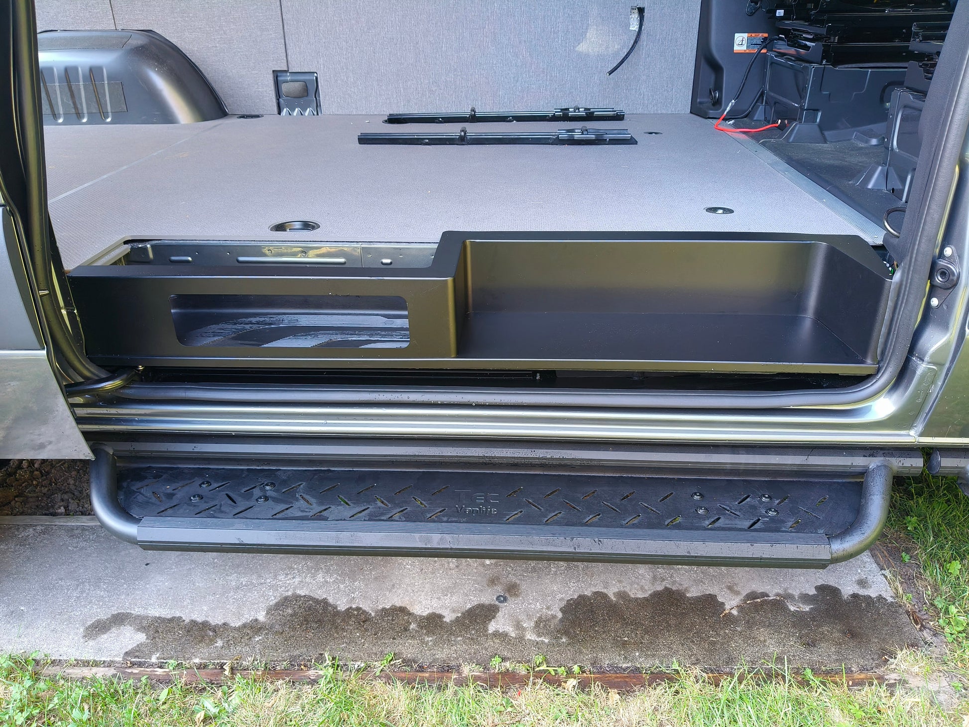 Tec Vanlife Sliding Door Storage Step - Sprinter 2019+