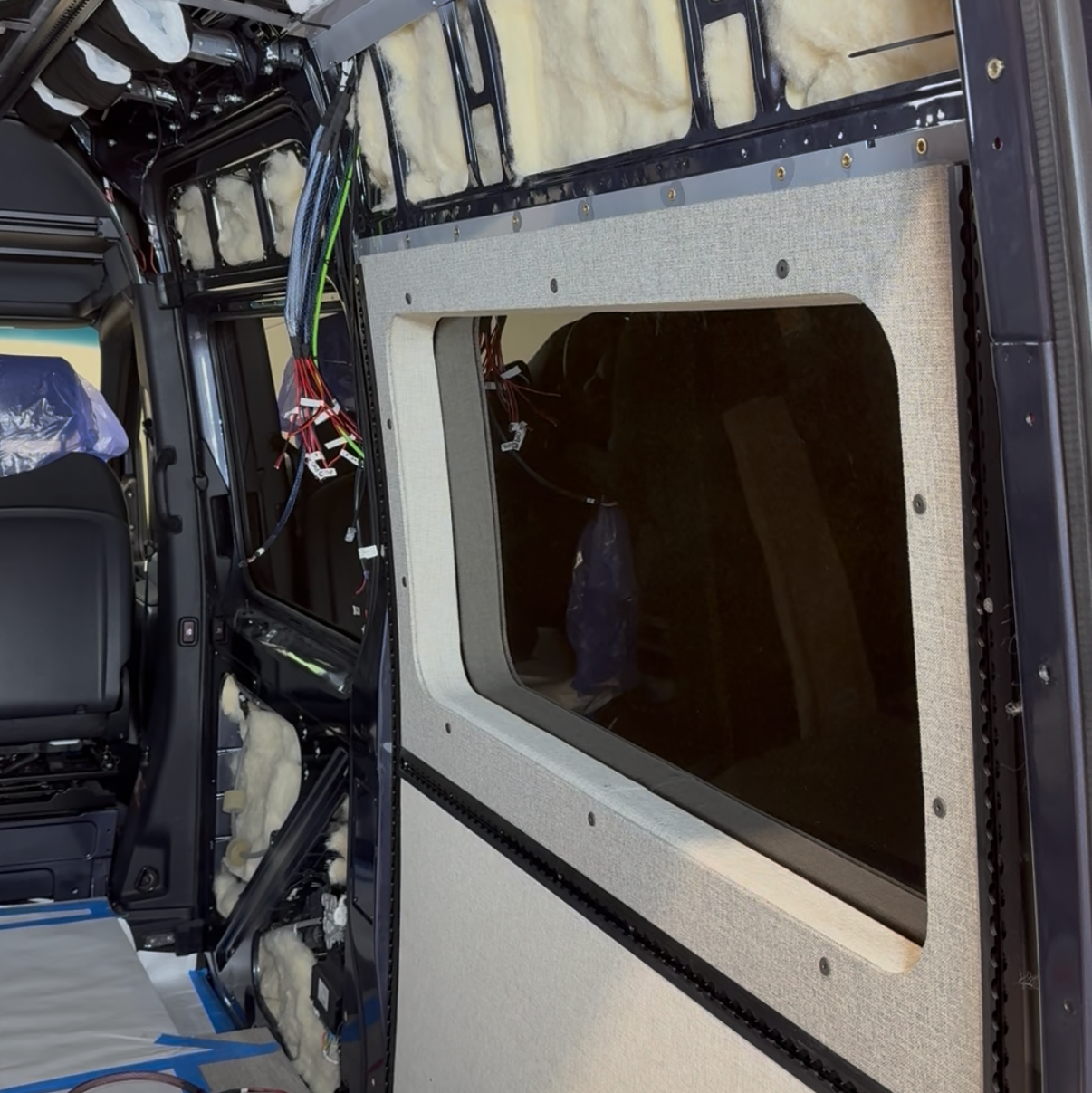 Sprinter 144 Innie Pocket Sleeper: Bed Bump-Out Trim - Pair