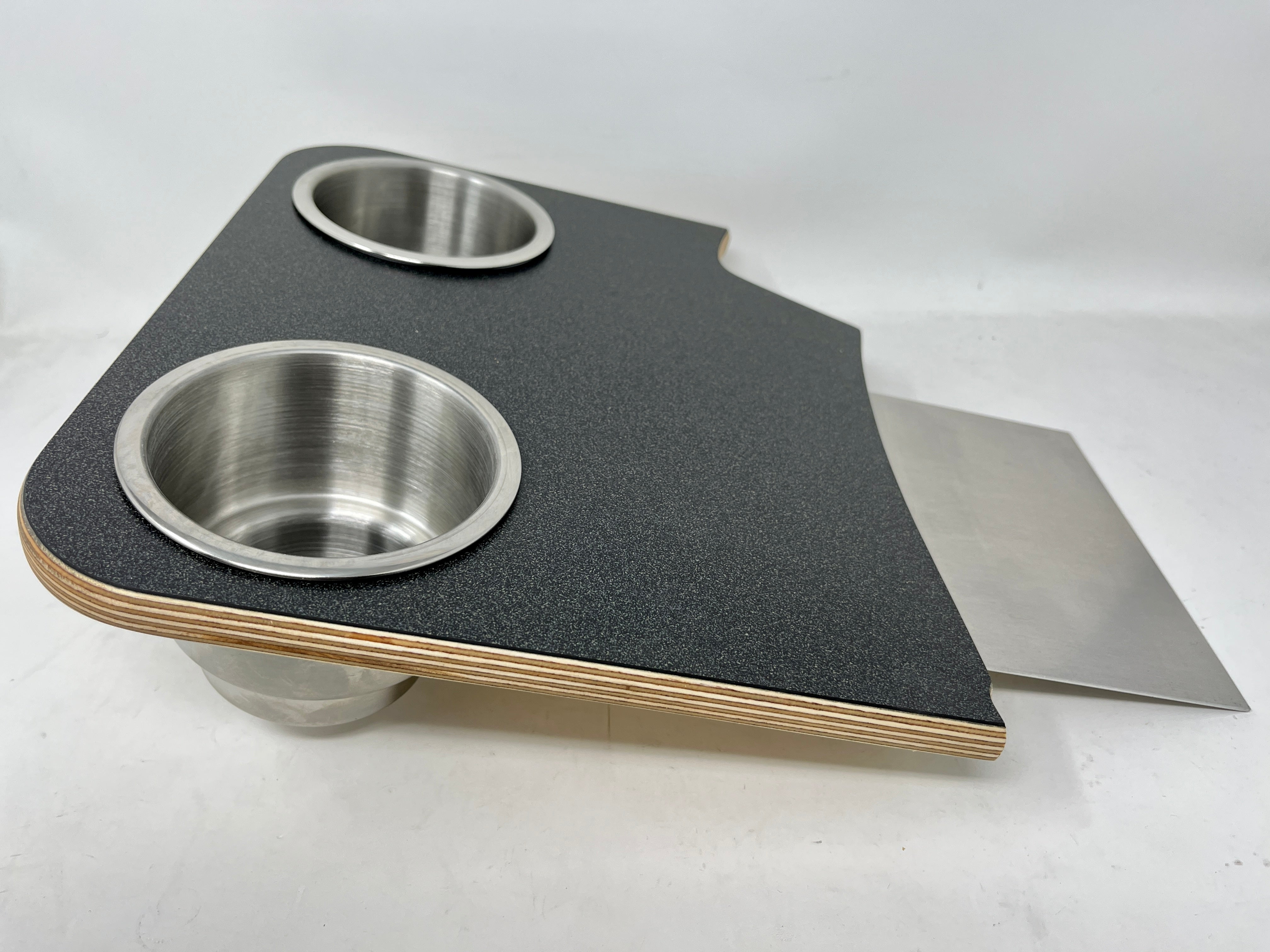 Mercedes Sprinter Front Cup Holder & Snack Tray - Charcoal Matrix (2007-2018)