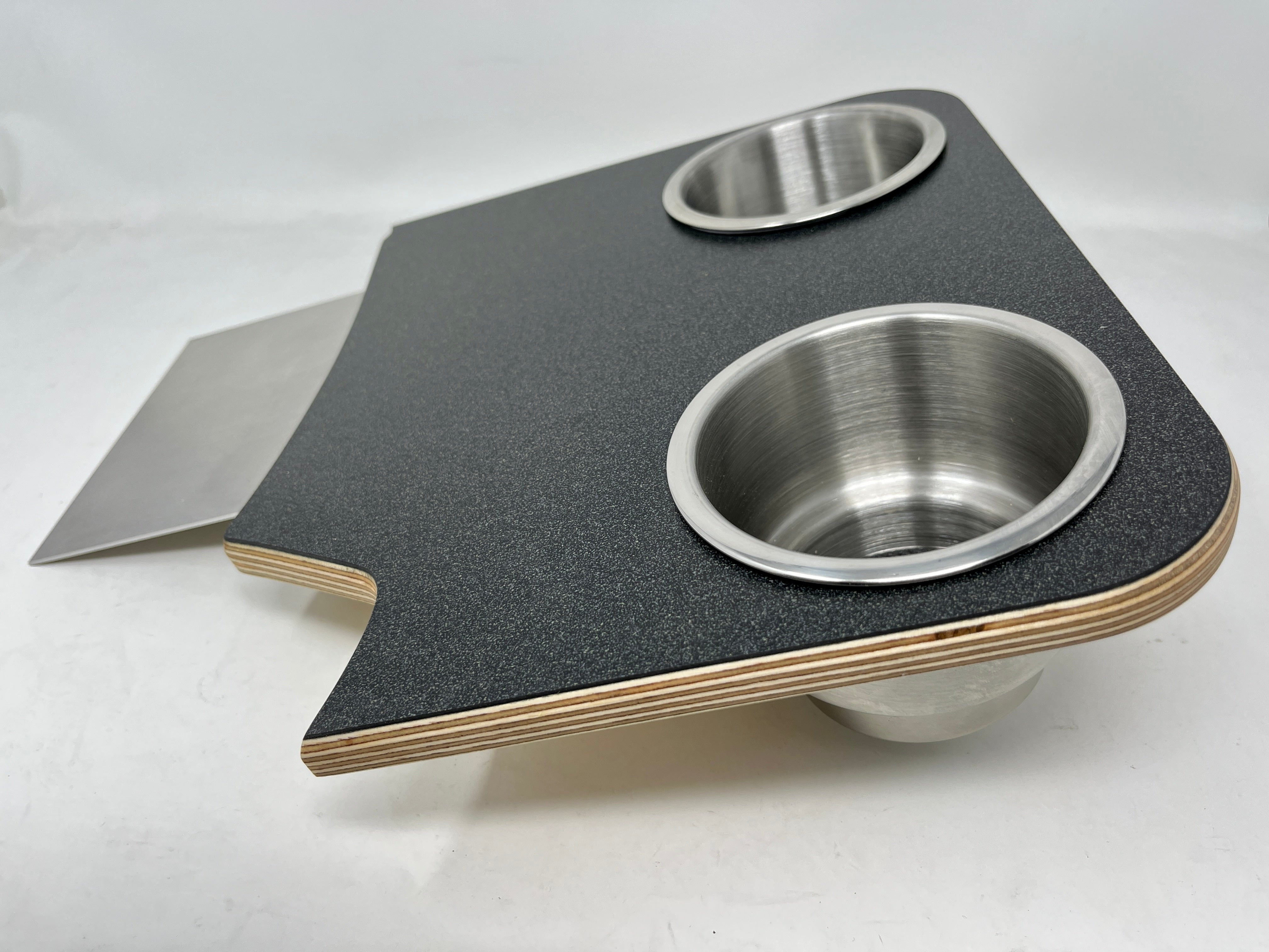 Mercedes Sprinter Front Cup Holder & Snack Tray - Charcoal Matrix (2007-2018)