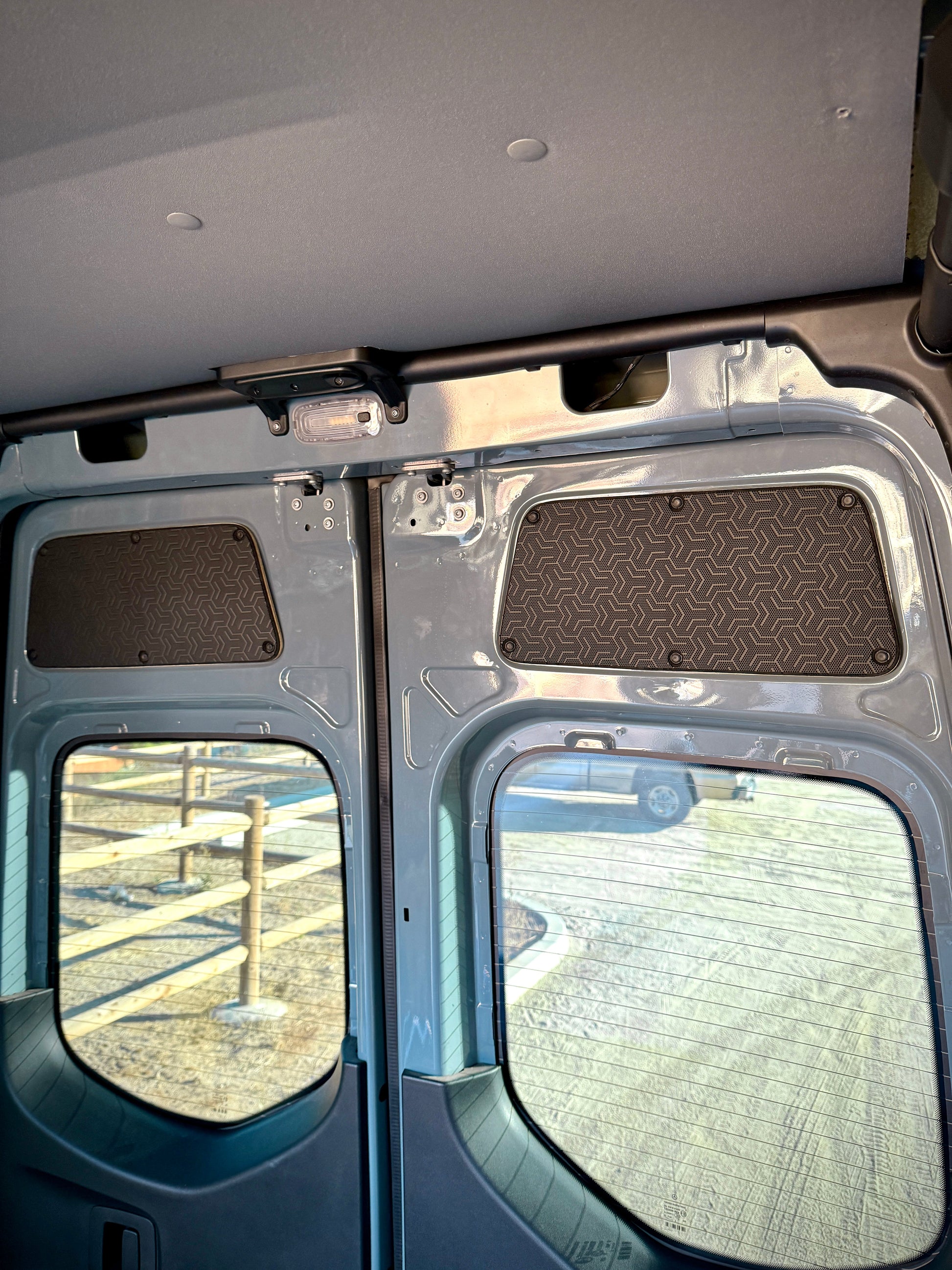 Mercedes Sprinter Upper Rear Door Panels (Pair) – Tetrapod Design (2007+)