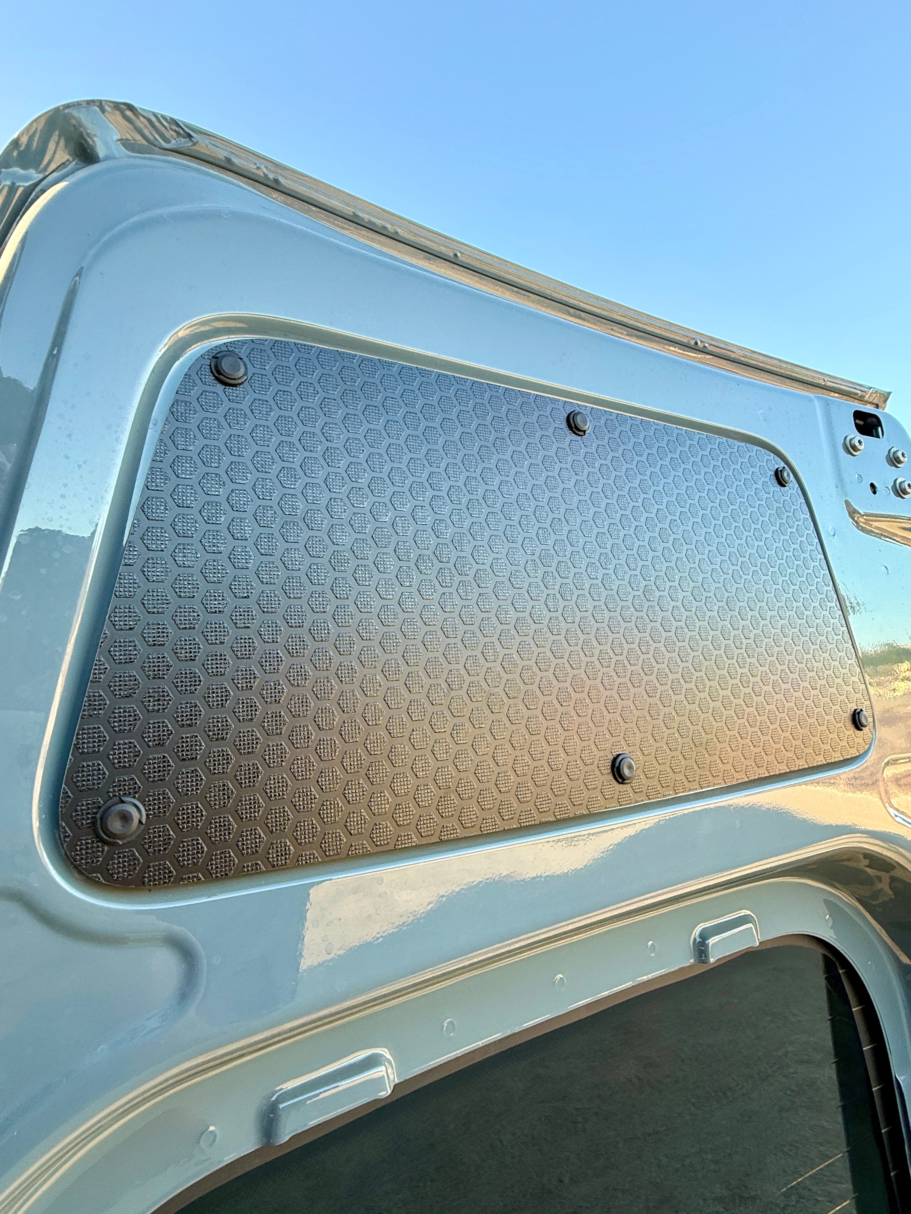 Mercedes Sprinter Upper Rear Door Panels (Pair) – Black Hex (2007+)
