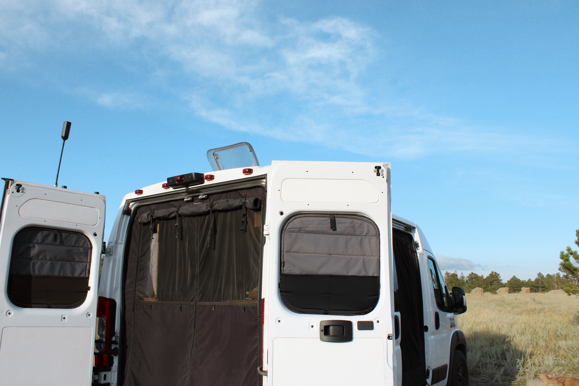 VanEssential Ram Promaster Stealth Rear Door Window Covers (Pair)