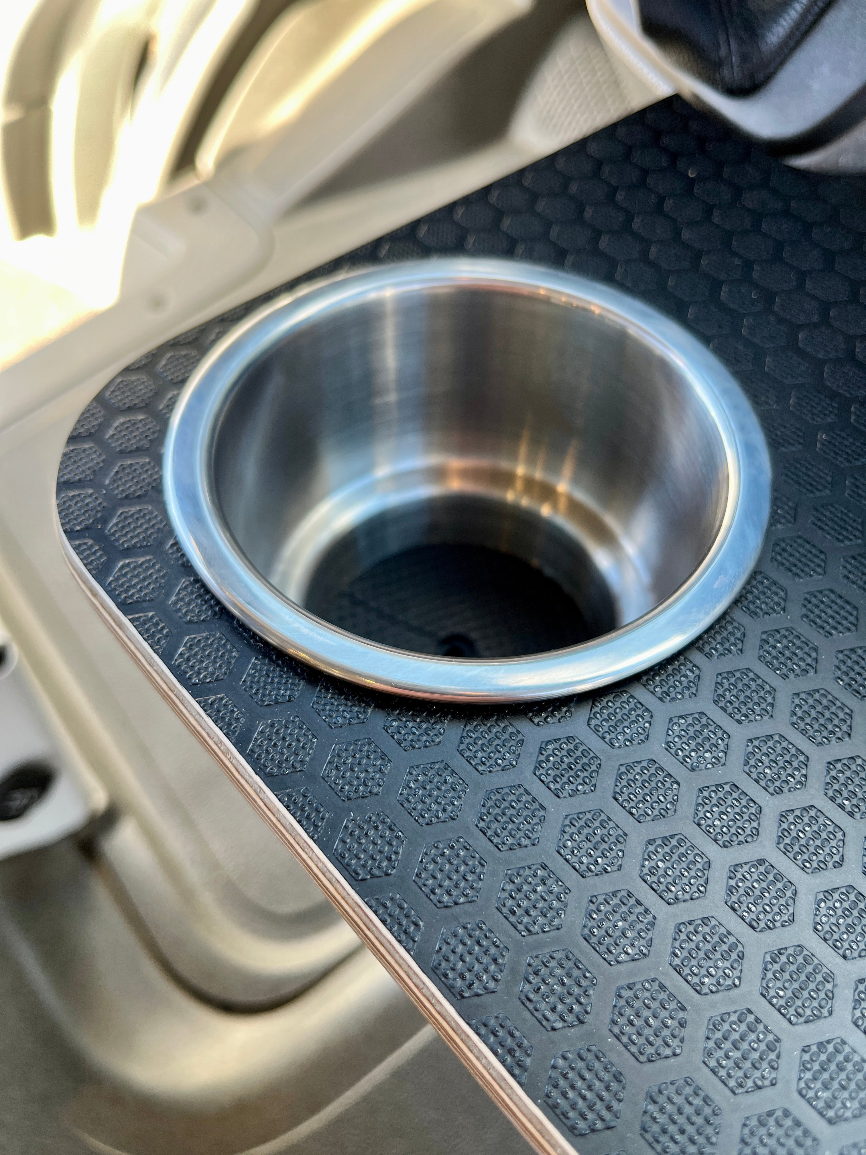 Mercedes Sprinter Front Cup Holder & Snack Tray - Black Hex (2007-2018)