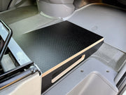 Mercedes Sprinter Passenger Seat Foot Stool + Storage Platform - Black Hex