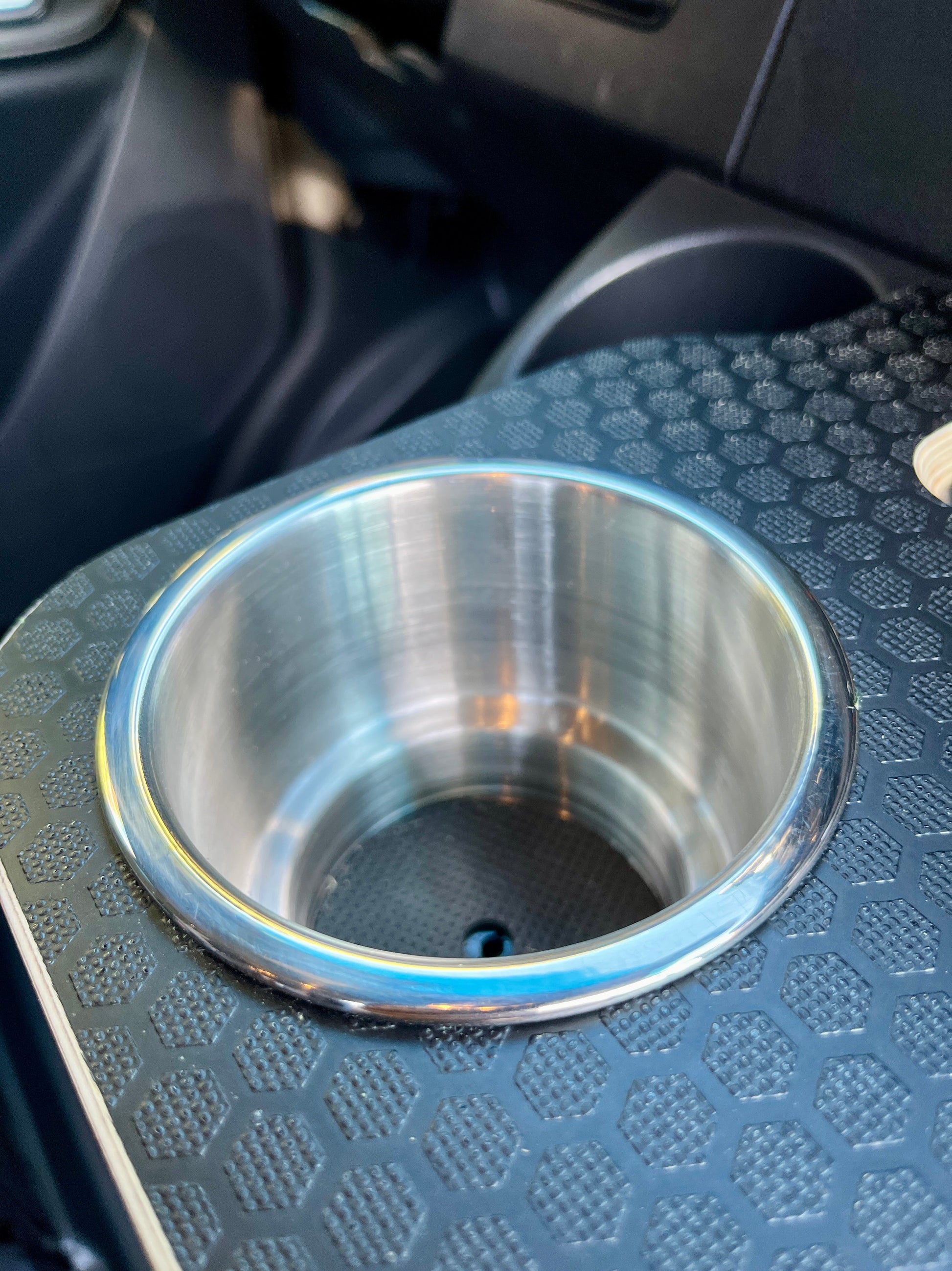 Mercedes Sprinter Front Cup Holder & Snack Tray - Black Hex (2019+)
