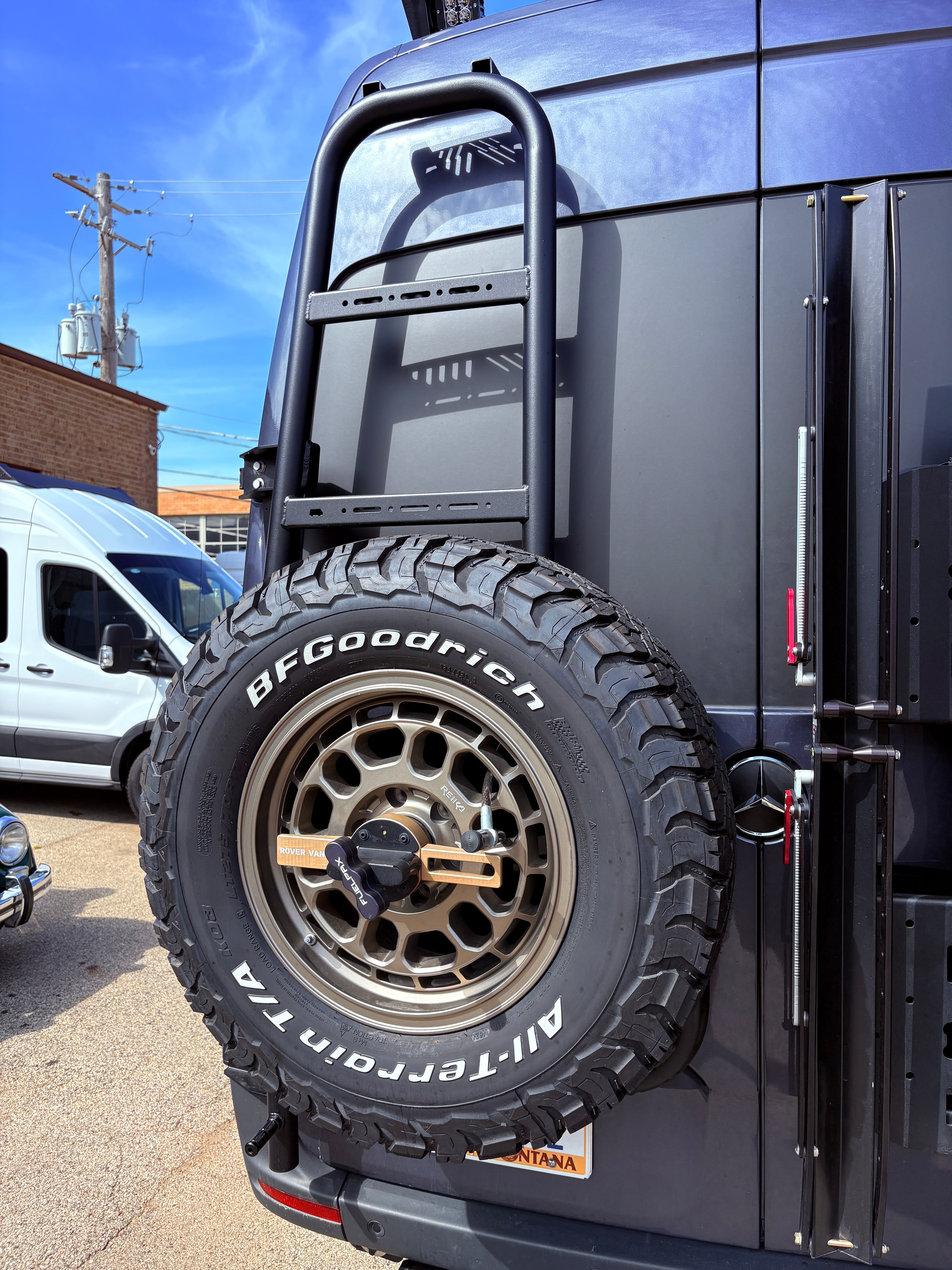 Rover Vans Ladder & Tire Carrier (Mercedes Sprinter)