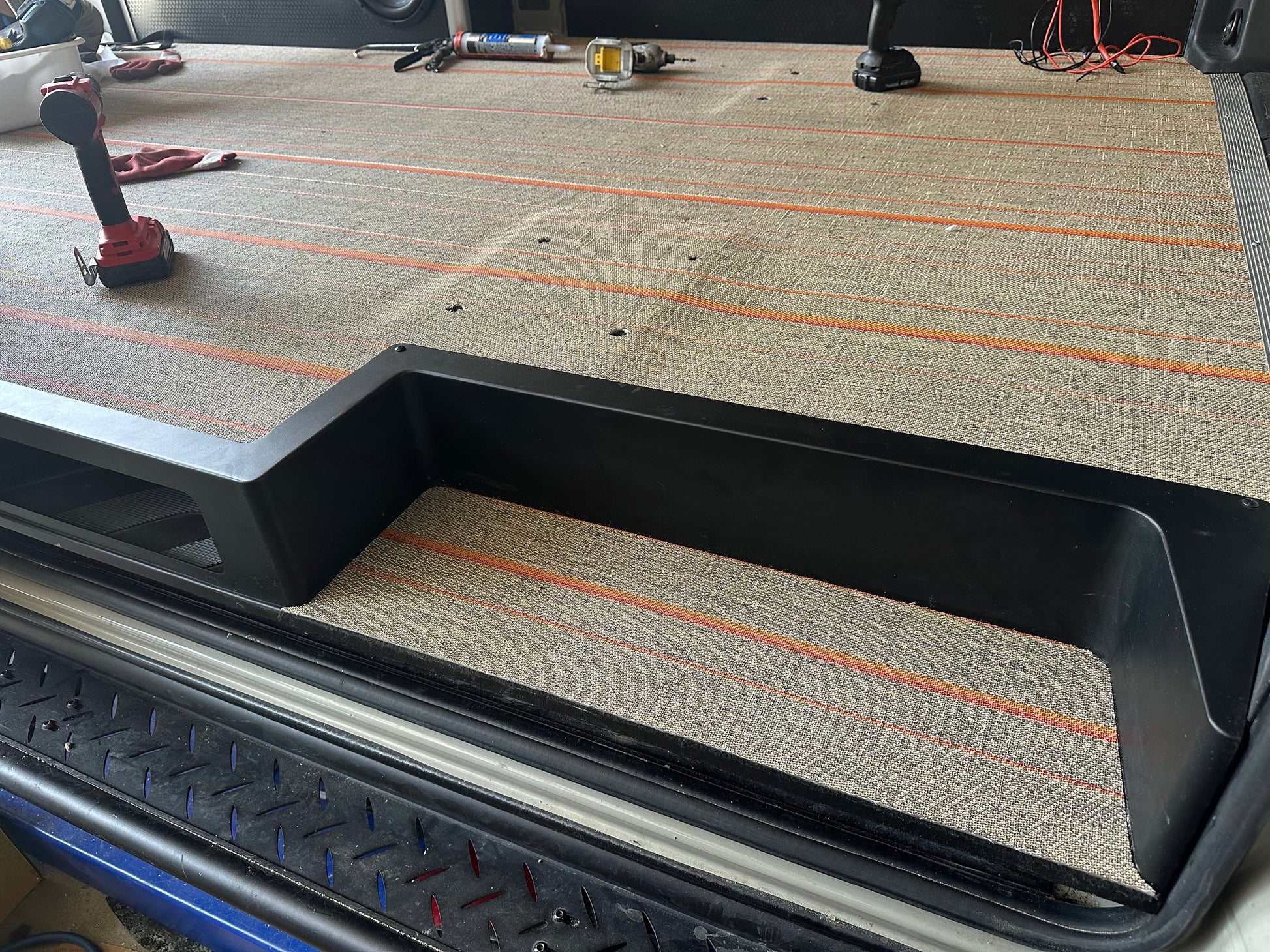 Tec Vanlife Sliding Door Storage Step - Sprinter 2019+