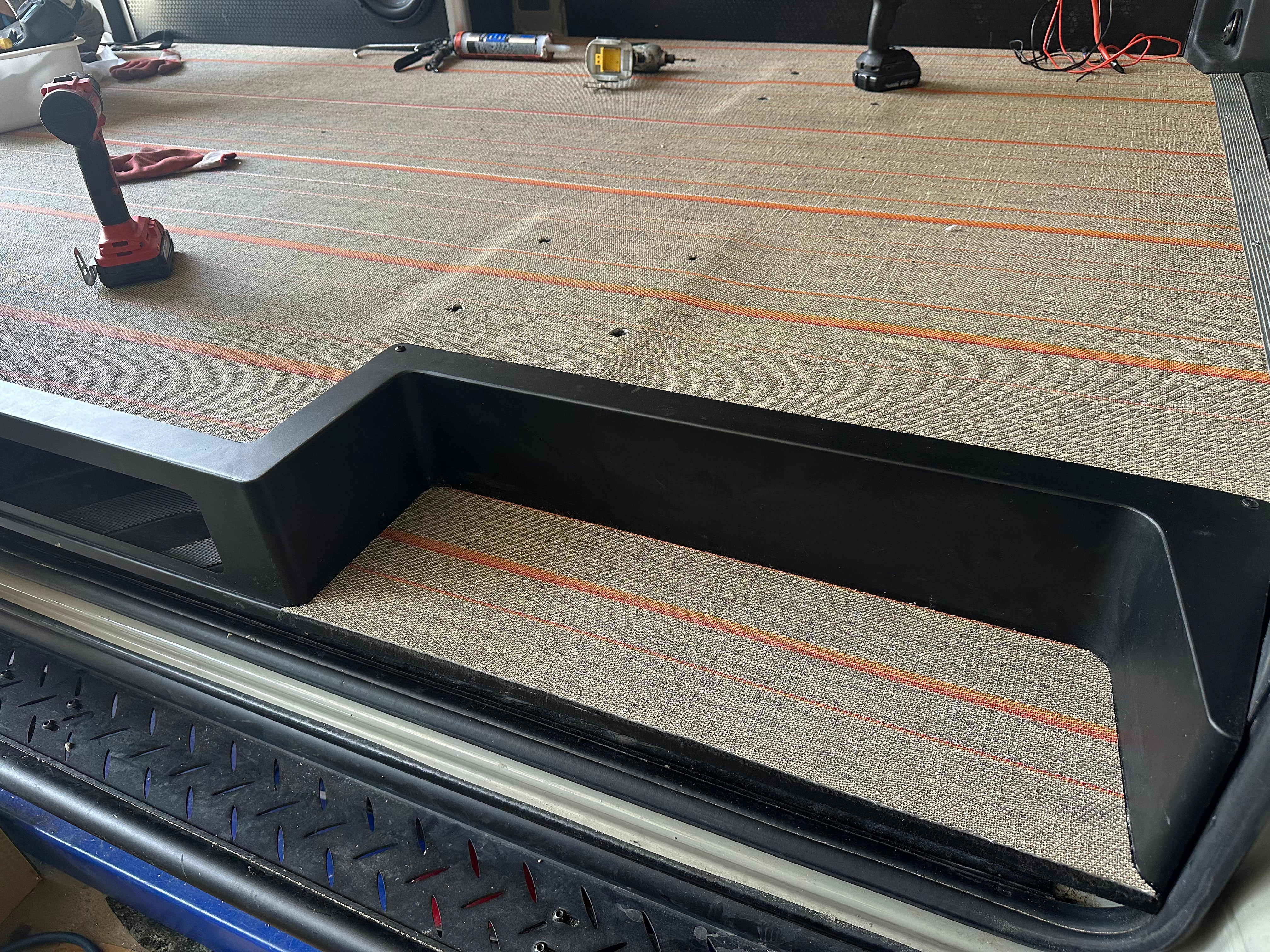 Tec Vanlife Sliding Door Storage Step - Sprinter 2019+