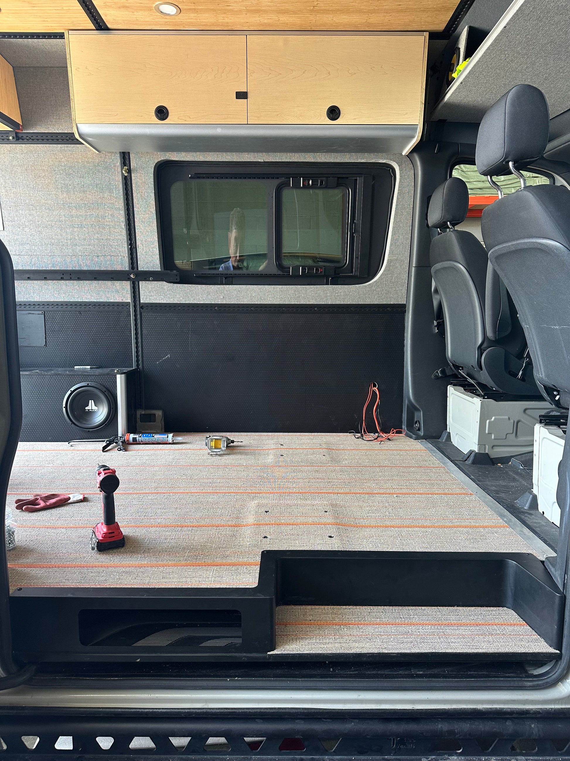 Tec Vanlife Sliding Door Storage Step - Sprinter 2019+