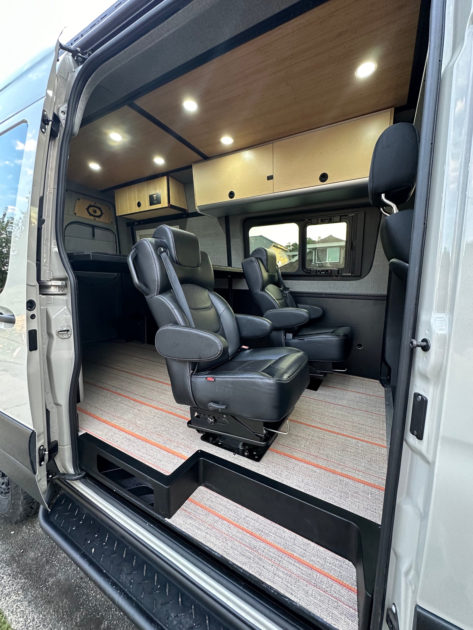 Tec Vanlife Sliding Door Storage Step - Sprinter 2019+