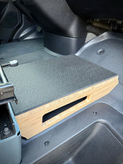 Mercedes Sprinter Passenger Seat Foot Stool + Storage Platform - Bamboo