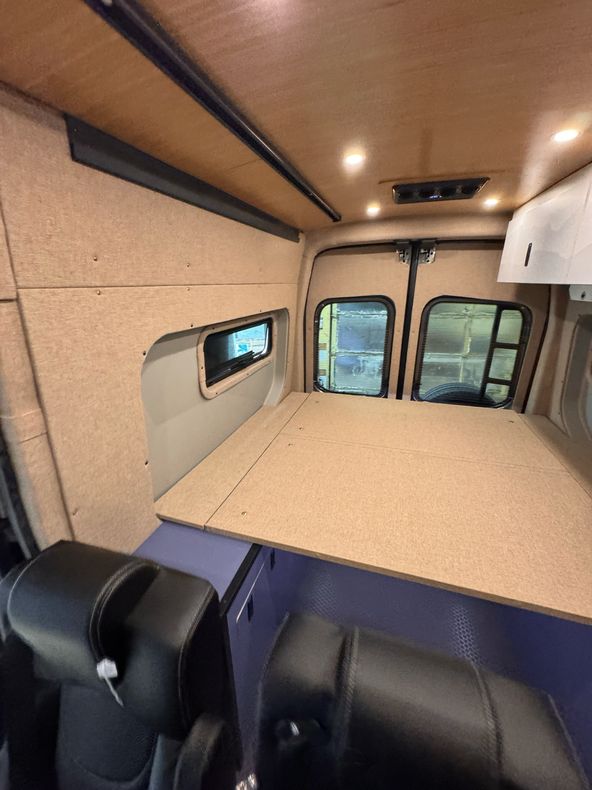 Ford Transit Innie Sleeper: Bed Bump-Out Trim - Passenger-Side