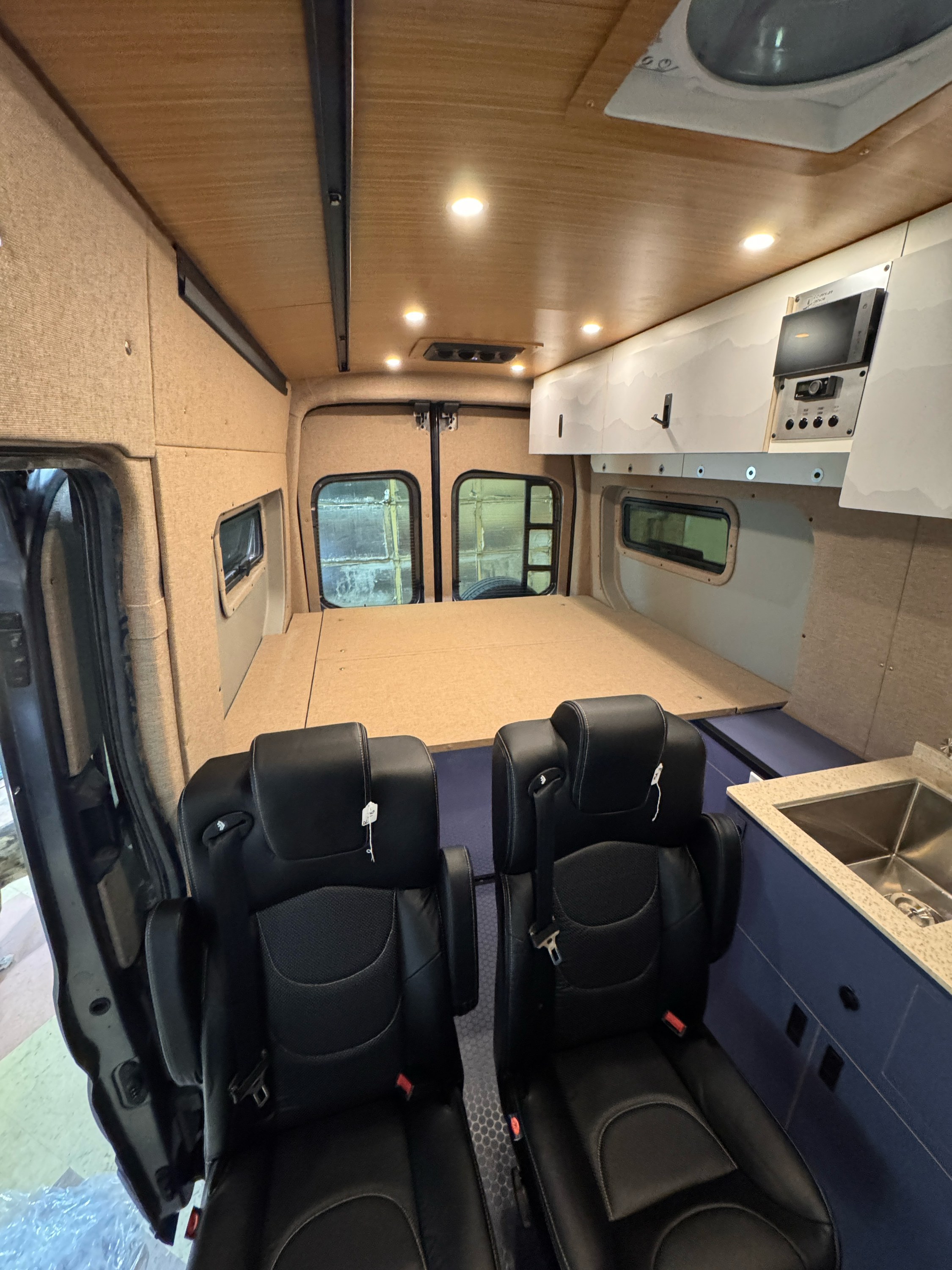 Ford Transit Innie Sleeper: Bed Bump-Out Trim - Passenger-Side