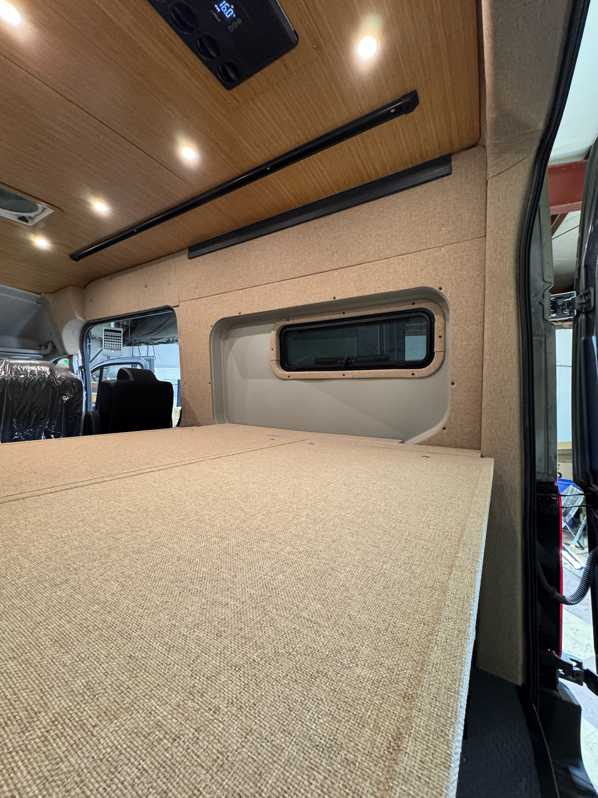 Ford Transit Innie Sleeper: Bed Bump-Out Trim - Passenger-Side
