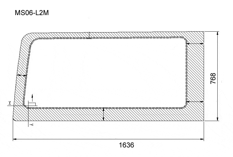 AM Auto - Sprinter - Driver Side - Rear Window - Fixed Glass - 144" WB w/ Driver Side Sliding Door