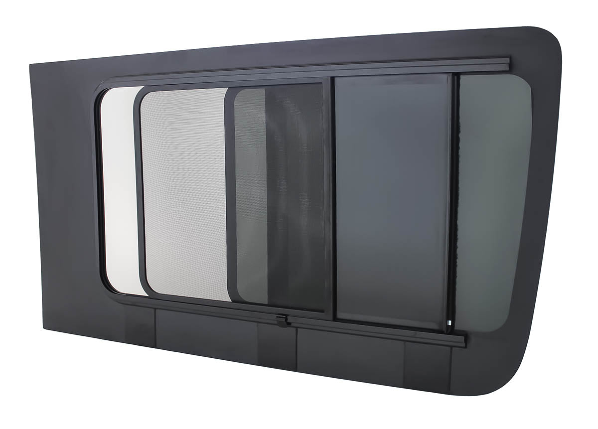 AM Auto - Sprinter - Driver Side - Forward Window - Half Slider w/ Screen