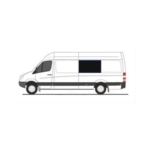 AM Auto - Sprinter - Driver Side - Middle Window - Fixed Glass - 170" & 170" EXT WB w/ Driver Side Sliding Door