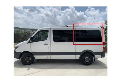 AM Auto - Sprinter - Driver Side - Rear Window - Fixed Glass - 144" WB