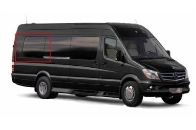AM Auto - Sprinter - Passenger Side - Rear Window - Fixed Glass - 170" & 170" EXT WB
